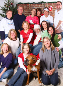 ABR Volunteers with Santa