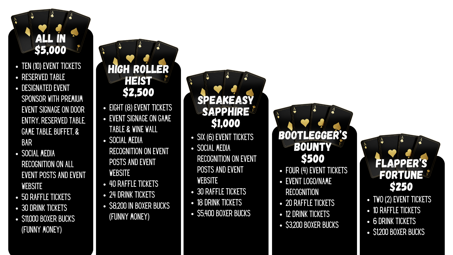 Casino Night Sponsors