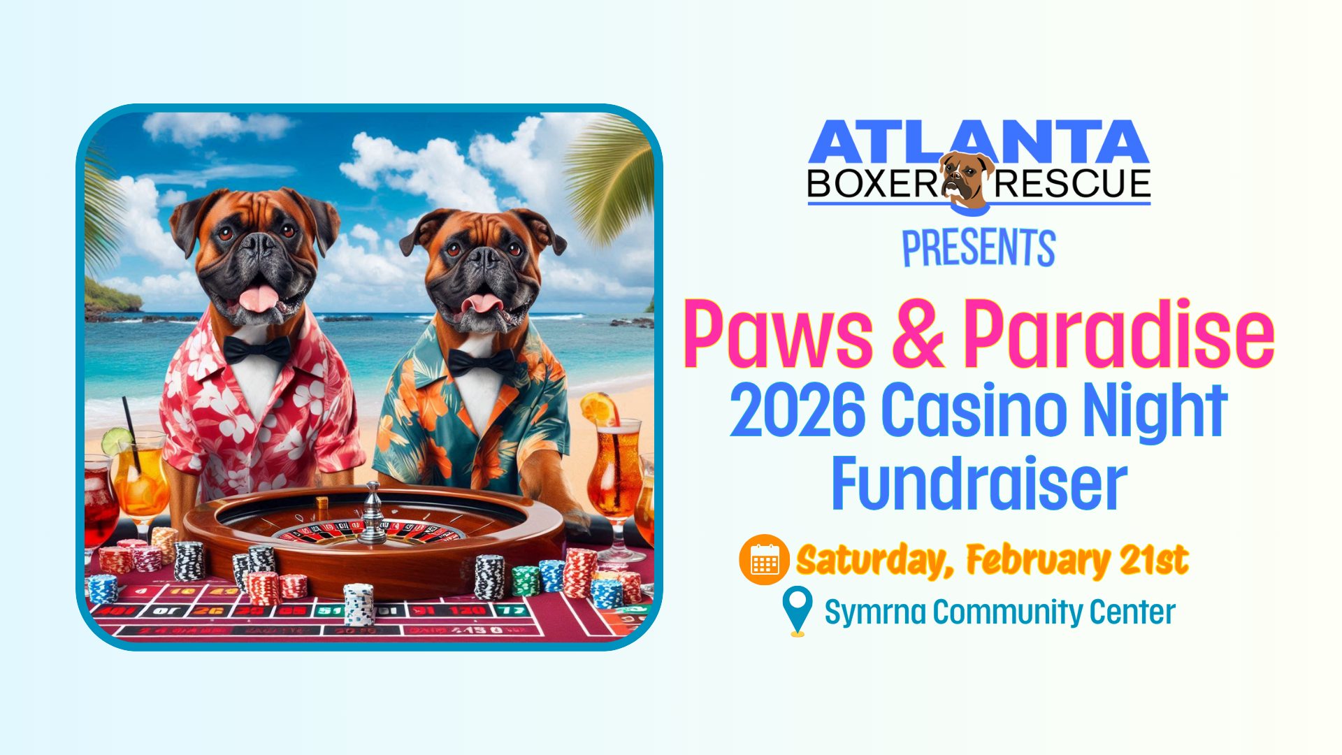 Atlanta Boxer Rescue Casino Night