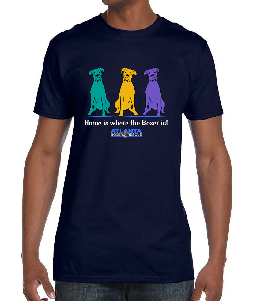 Atlanta Boxer Rescue Navy Blue Shirt