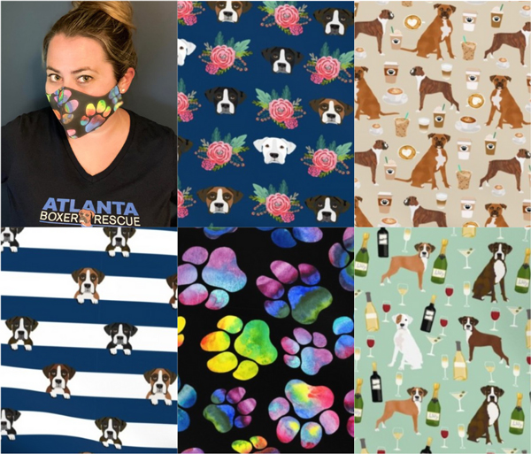 Atlanta Boxer Rescue Face Mask